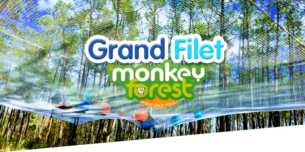 Grand filet jeux monkeyforest parc de loisirs 44