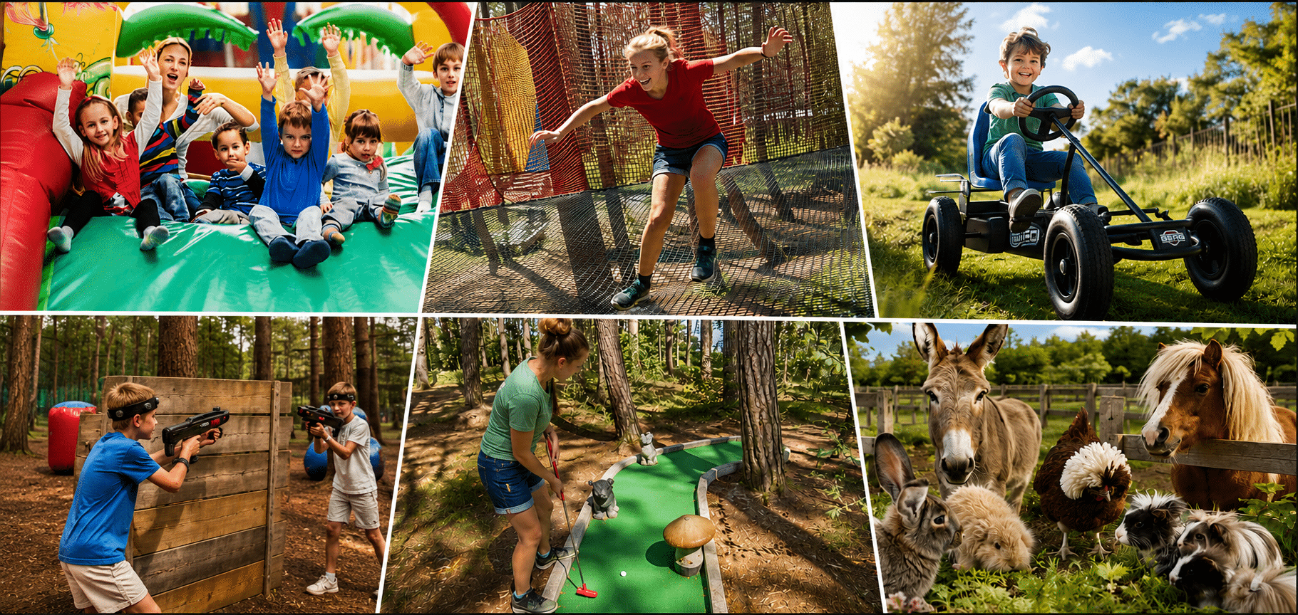 Jeux et activités du parc de loisirs Monkey Forest